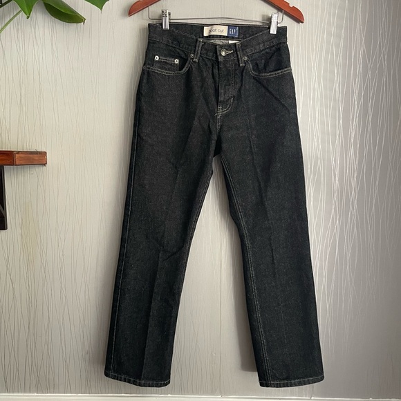 Vintage Gap Jeans Bootcut Womens Size 2 Ankle Black Wash - Picture 1 of 11